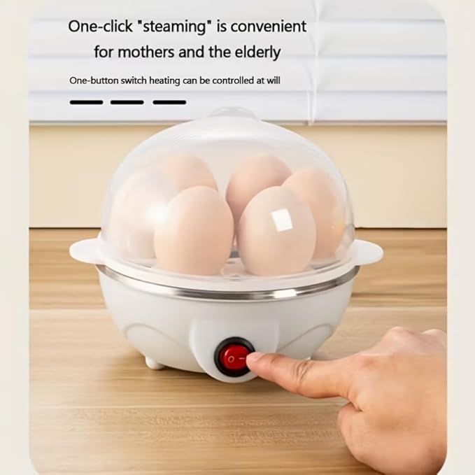 Rapid Egg Cooker, egg steamer, Easy-to-Peel, Hard, Soft Boiled Eggs, Poacher, Omelet Maker, Hard Boiled Eggs, Kitchen Appliance, Egg Cooker Multi-Use