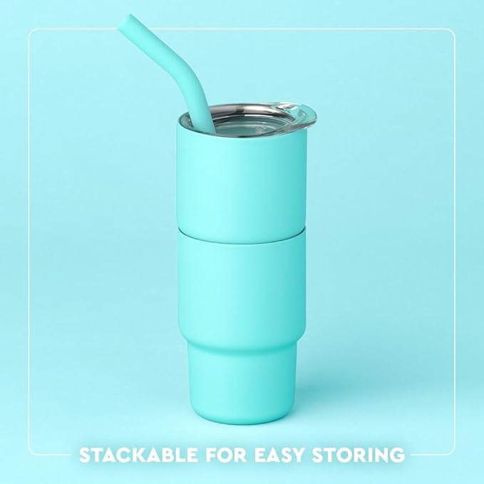 Swig Life Swig Shots Insulated Tumbler 2oz, Stainless Steel Mini Tumbler with Lid and Silicone Straw, Double Wall & Vacuum Sealed, Mini Tumblers for Shots (Taco Night)