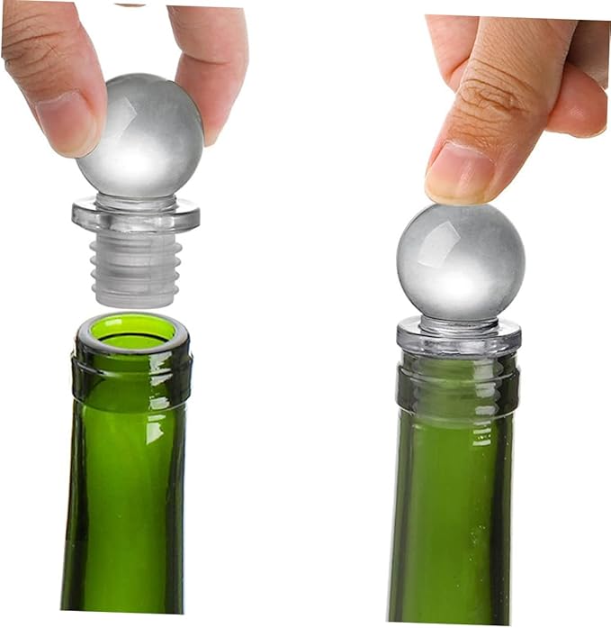 24pcs Glass Ball Wine Stoppers Convenient Sealing for Wine Bottles and Glass Portable Design for Easy Use and Travel
