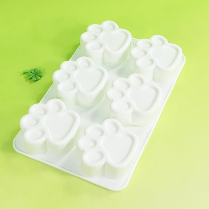 Silicone Mousse Mold Bear Cat Paw Non-Stick Baking Molds for Homemade Chocolate, Jelly, Pudding, Ice Cream, Cheesecake and Cupcake, Flexible Dessert Decorating Bakeware (G_Bear's Paw)