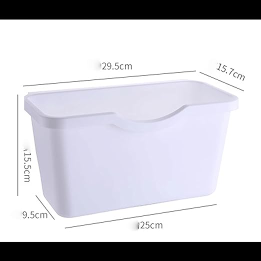 Hanging Trash Can, Kitchen Garbage Bin Waste Bins, Kitchen Cabinet Door Mounted Trash Can Wall Mounted Trash Can Bathroom Plastic Mini Trash Can Household Garbage Cleaning Tool (Size : C)