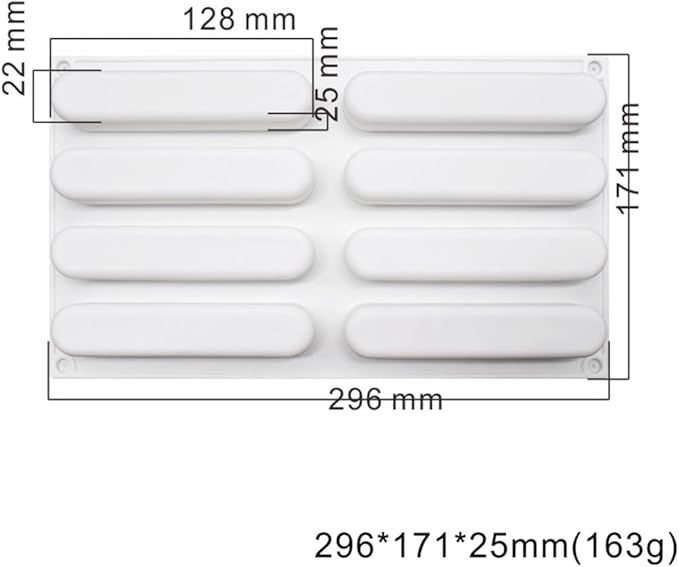 mostsom Silicone Molds Baking Mold for Mousse Cake, Silicone Mold for Chocolate, French Dessert Mold for Pastry Chocolate, Reusable Non-Stick Easy Release Baking Molds (C_ Ellipse)