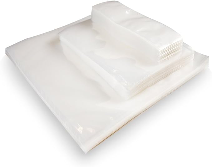 UltraSource - Chamber Machine Pouches 3 Mil Thickness, 8" x 10", Pack of 250 Vacuum Chamber Pouches, BPA-Free Pre-Cut Chamber Vacuum Sealer Bags with tear notch