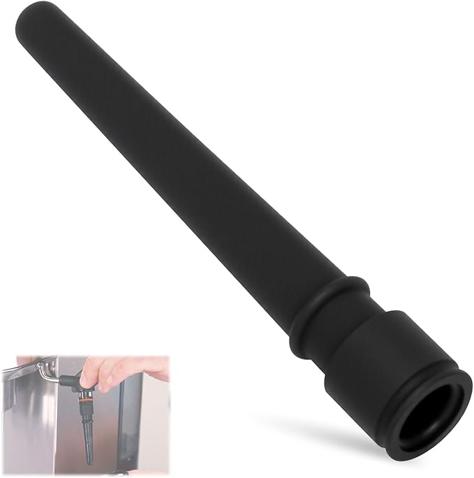 Steam Nozzle 5313259991 Coffee Machine Lower Tube - Fits for De'Longhi Espresso Coffee Maker Milk Foam Spout 1 Hole Silicone Milk Foam Spout Replacement Suitable for Cafe Milk Tea Shop Families to Use