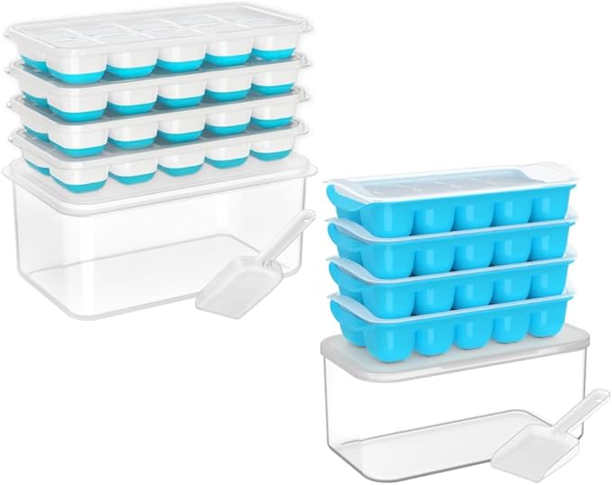 DOQAUS Ice Cube Trays 8 Pack