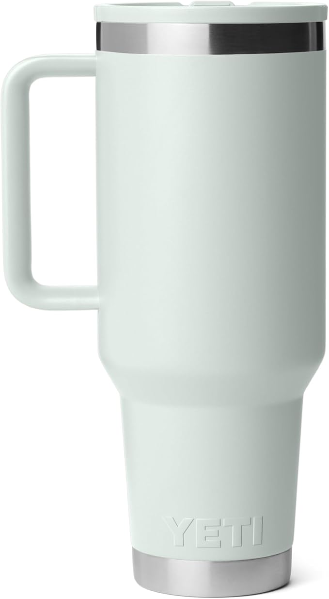 YETI Rambler 40 oz Travel Mug with Flip Straw Lid – Stainless Steel, Vacuum Insulated, Leakproof, Cup Holder Friendly