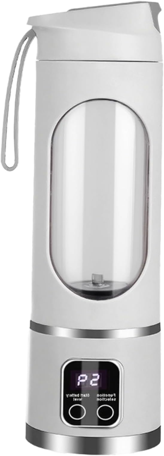 USB Blender, 450ml, Portable Juicer for Smoothies and Milkshakes, Single Service, Easy to Clean, 10 Inch Tall, White