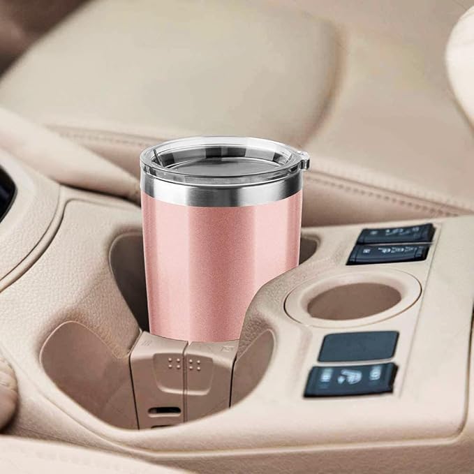 30oz Stainless Steel Travel Mug with Lid, 6 Pack Double Wall Vacuum Insulated Bulk Tumbler, Powder Coated Coffee Cup Suitable for Vehicle Cup Holders(White)