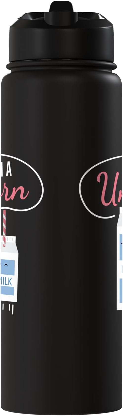 I Am A Unicorn I Milk Funny Funny Milk Carton Fun Unicorn Stainless Steel Insulated Water Bottle