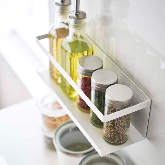 山崎実業(Yamazaki) KT-TW LD WH Magnetic Rack Wide, wht