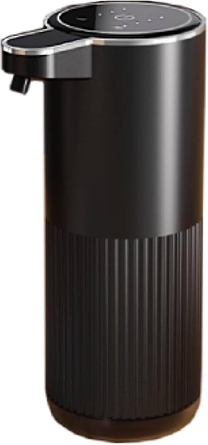 Automatic Soap Dispenser, Touchless Foaming Soap Dispenser Bathroom,Upgrade Hand & Dish Electric Dispenser Adjustable Waterproof Wall Mount Kitchen Auto Soap Pump for Thin & Thick Liquid(Black)