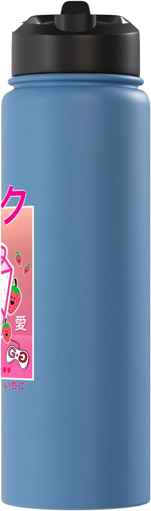Strawberry Milk Carton Kawaii Pink Aesthetic Otaku Japanese Stainless Steel Insulated Water Bottle