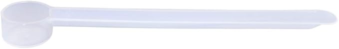 Plastic Measuring Scoop, (1.25 cc | 1/4 teaspoon | 1.25 mL) Long Handle Spoons for Powders, Granules, Coffee, Pet Food, Baking Supplies, Protein and Other Dry Goods, BPA Free (Set of 500)