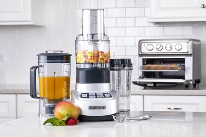 Cuisinart BFP-650P1 Velocity Ultra Trio 1-HP Blender/Food Processor with Travel Cups, Die Cast