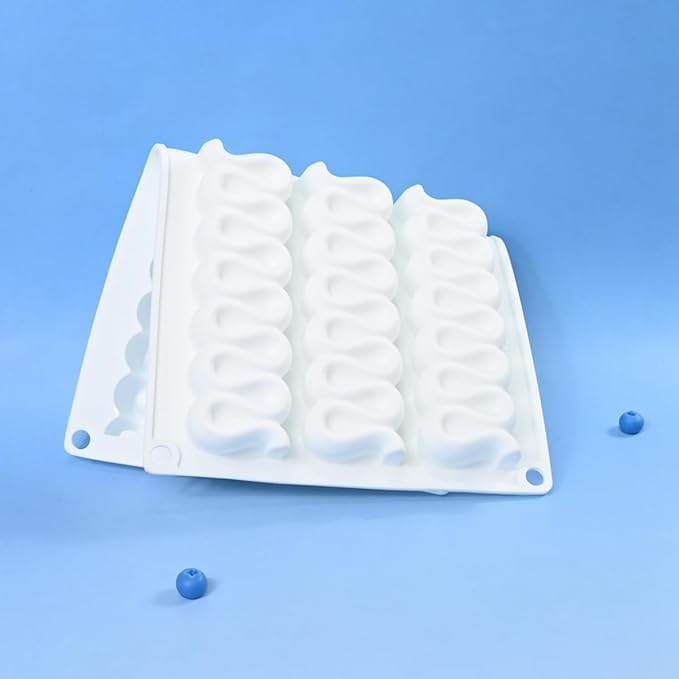 Silicone Molds, Long Baking Mold for Making Chocolate, Cake, Jelly, Dome Mouss (D_Caterpillar)