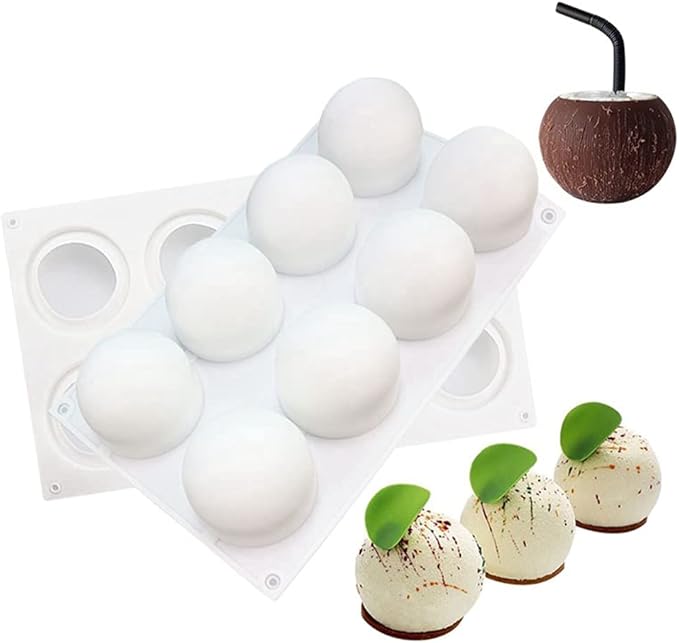 Chocolate Sphere Mold Ball Round Mold Shape Silicone Chocolate Cake Mousse Dessert Baking Pastry Bakeware
