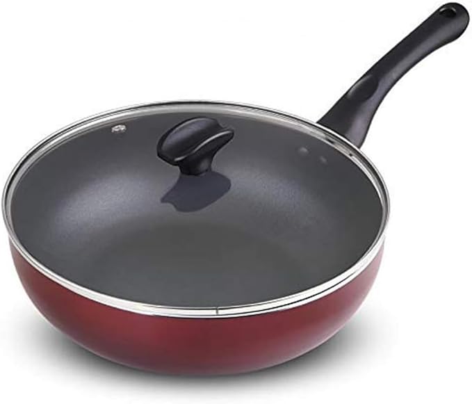 Wok - Electric Stir-Fry Wok， Auto Cooking Cooker， Stir-Fry Wok， Sauté Wok， Slow Cooker， Stew Pot， Automatic Stir-Fry， Saucepan， Cook Soup-34cm，30cm