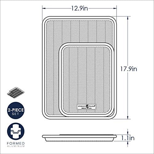 Nordic Ware Prism Baking Half and Quarter Sheet, Natural
