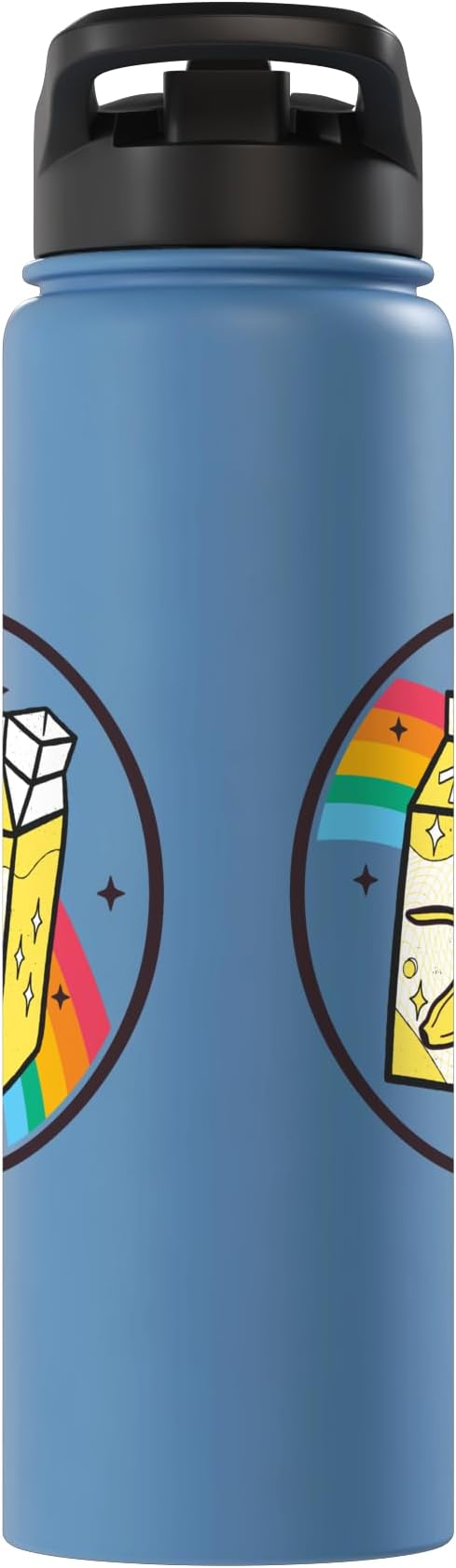 Banana Milk Carton Kawaii Retro Rainbow Anime Stainless Steel Insulated Water Bottle
