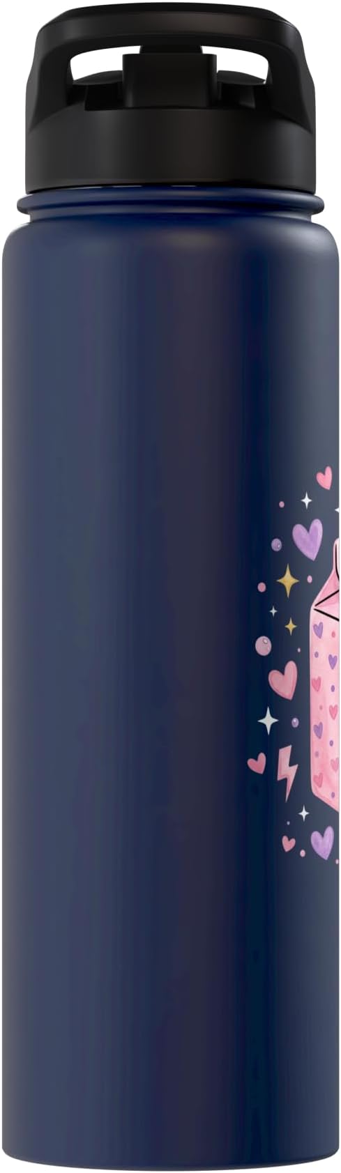 Baby Daddy Tears Retro Pink Milk Carton Hearts Aesthetic Stainless Steel Insulated Water Bottle