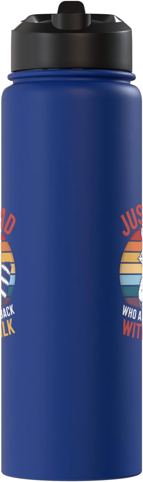 Just a Dad Who Came Back With Milk Raccoon Stainless Steel Insulated Water Bottle