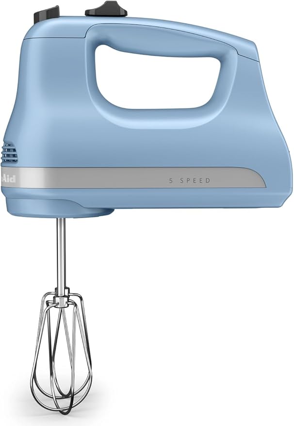KitchenAid 5-Speed Ultra Power Hand Mixer - KHM512, Velvet Blue