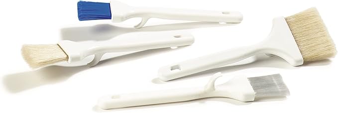 SPARTA Meteor Basting Brush, Nylon Bristle Pastry Brush for Cooking and Baking, 2" Wide, 1 Count, White
