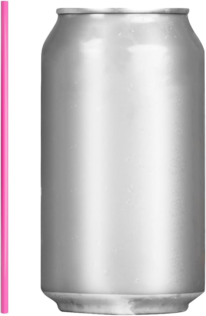 Disposable Plastic Coffee Stirrer Straw - 5 Inch Sip Stir Stick (1000, Pink)