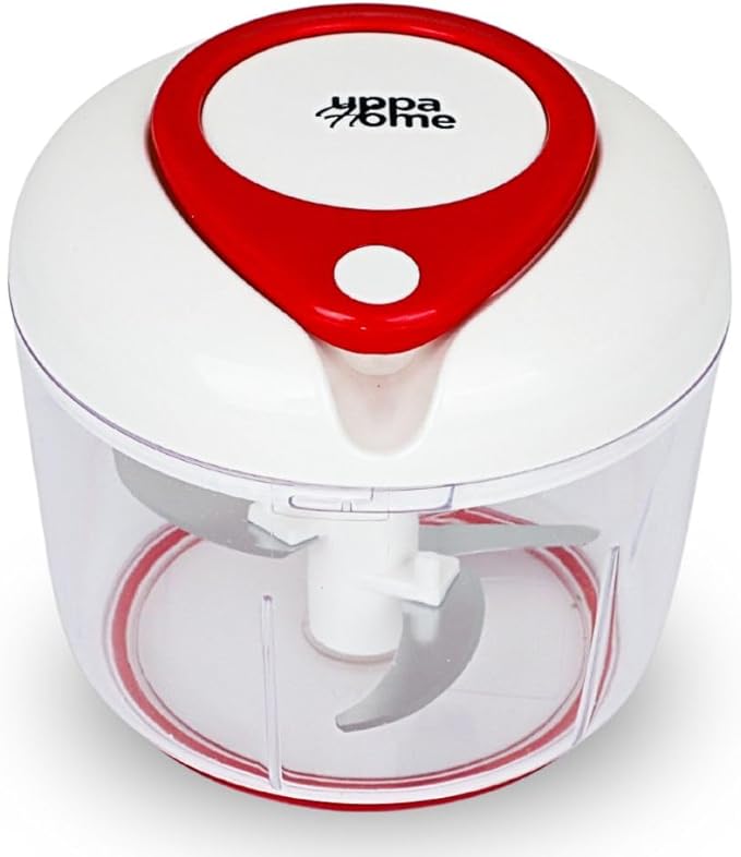 Easy String Pull Food Chopper | Manual Food Processor for Chopping, Dicing, and Mixing | Compact, Portable, and BPA-Free | Ideal for Vegetables, Nuts, Salsa, and Salad