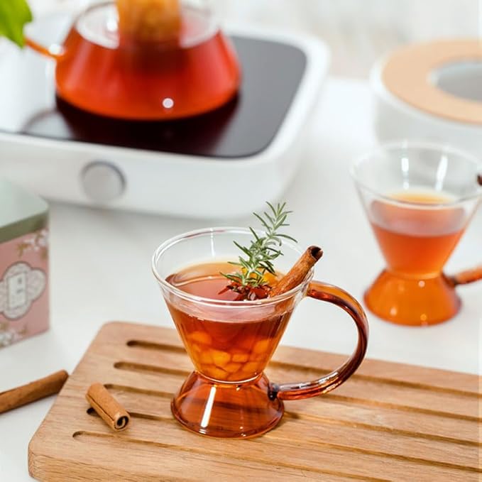 Pitcher Nordic Tea Cups Set Heat Resistant Glass Tea Water Pot With Coffee Tea Heating Cold Kettle Filter Baskets Mug Teapot Teacup Water Bottle