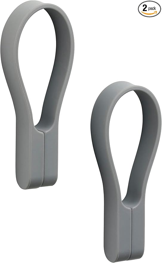 Zone Denmark Loop Towel Clip - Magnetic Towel Hanger - Keeping Your Towels Secure and Your Bathroom Organized. The Perfect Style and Functionality for a Neat and Tidy Bathroom Décor. (Pack of 2)
