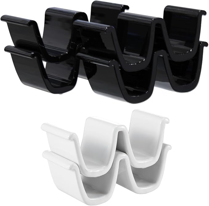 Black Taco Holder 4 Pack + White Taco Holder 2 Pack