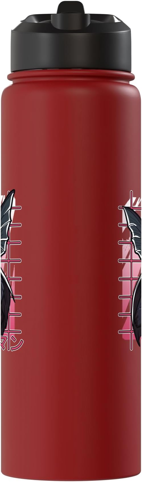 Mothman Kawaii Strawberry Milk Shake Carton Cryptids Stainless Steel Insulated Water Bottle