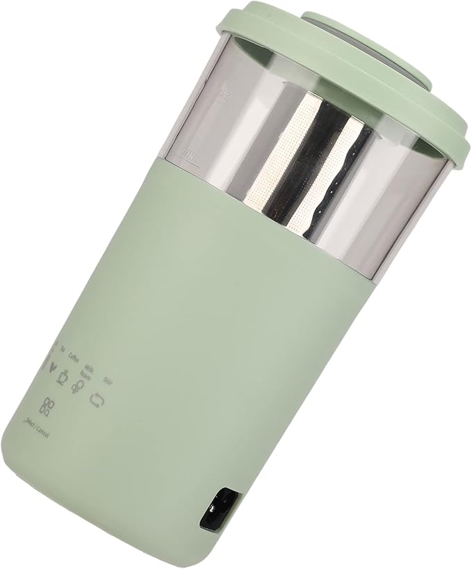 Milk Frother, 350ml Portable Electric Frother for Coffee, Automatic Milk Foamer for Latte Cappuccino Chocolate Milk Tea (Green)