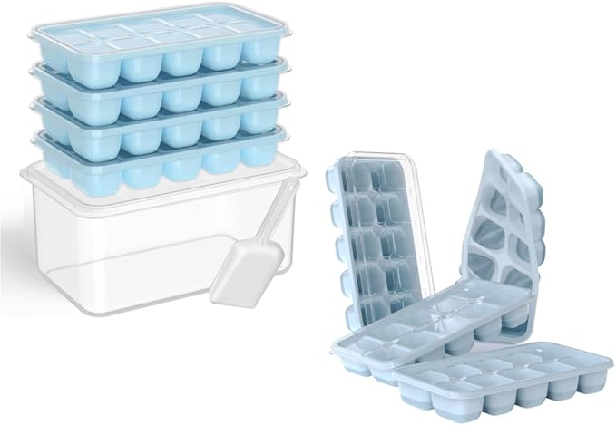 DOQAUS Ice Cube Trays 8 Pack
