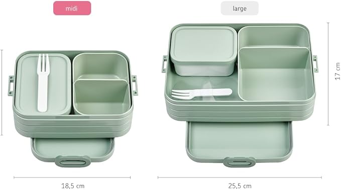 Mepal Bento Lunch Box Take A Break Midi - Nordic Blue