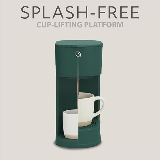 WILLOW Eco Series Single Serve Coffee Maker for K Cup and Ground Coffee, 6 to 12oz Brew Sizes with Strong Brew Option, Small Coffee Machine with Removable Reservoir & Reusable Filter, Eco-Friendly