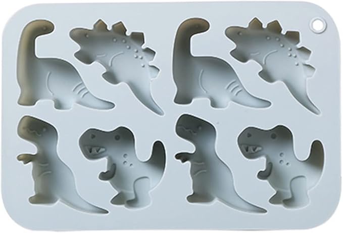 Silicone Cake Pop Mold Non Stick Fancy Mold Cake Pan 8 Cavity dinosaur shape Candy Cupcake Cornbread Chocolate Brownie Gummy Resin Crafts Cake
