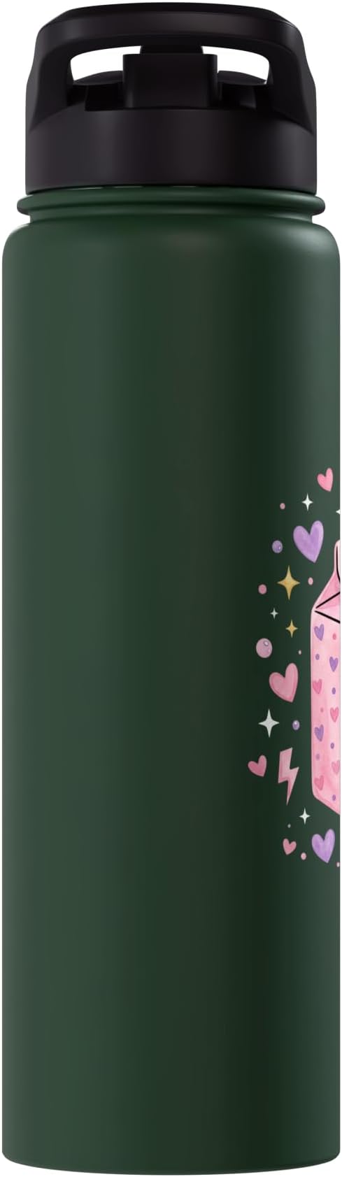 Baby Daddy Tears Retro Pink Milk Carton Hearts Aesthetic Stainless Steel Insulated Water Bottle