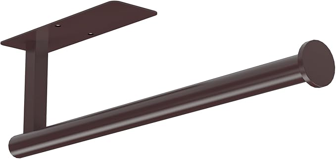ASTOFLI Paper Towel Holder Under Cabinet No Drilling, Self Adhesive Paper Towel Holder Wall Mount for Kitchen Rack, Under Counter Napin Holder No Drill,RV, 304 Stainless Steel, Oil Rubbed Bronze 2Pack