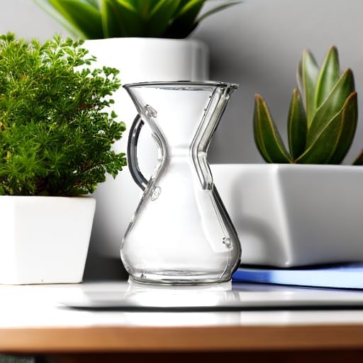 Chemex Pour-Over Glass Coffeemaker - Glass Handle Series - 8-Cup - Exclusive Packaging