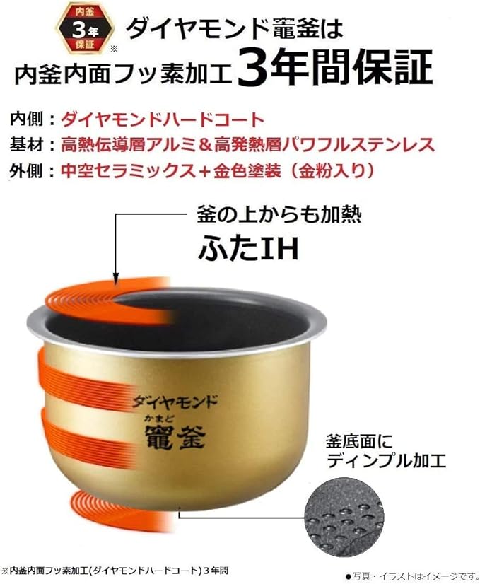 Panasonic Variable Pressure IH Jar Rice Cooker"W ODORIDAKI" SR-JW058-W (Rich White)【Japan Domestic Genuine Products】【Ships from Japan】