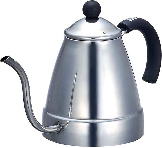 Pearl Metal H-1006 Coffee Drip Pot, 0.4 gal (1.4 L), Induction Compatible, Stainless Steel, Aromatic
