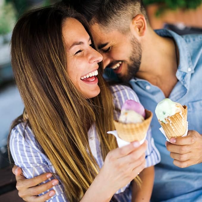 Balci Ice Cream Scoop - Heavy Duty Stainless Steel Icecream Scooper With Non-Slip Rubber Grip - Professional Metal Ice-Cream Spade - Dishwasher Safe – Blue