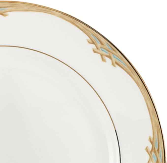 Lenox 897297 British Colonial Bamboo Dinner Plates, Set of 4, Service For 4, 11.125-Inch Diameter