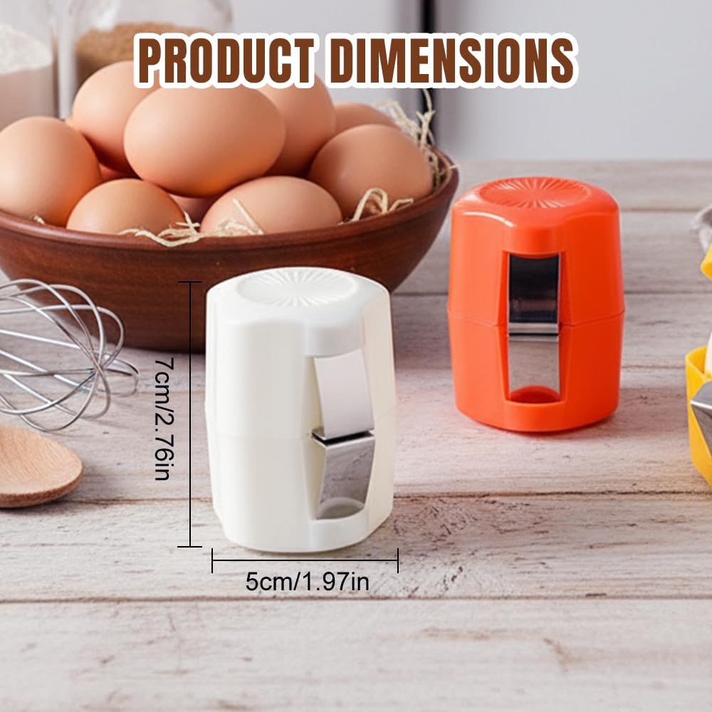 2026 New Egg opener, Egg Shell Separator for Raw Eggs Gadgets Cracker Tool, Upgrade Stainless Steel Egg Cutter Egg Cracker Tool Multifunctional Egg Cutter Multipack (4, Yellow)