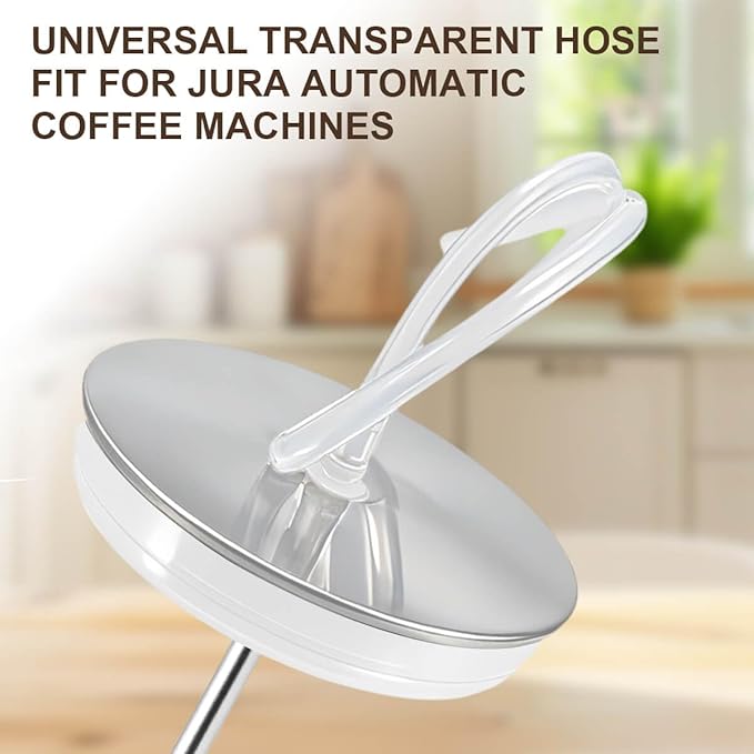 Glass Milk Container Compatible with Jura Coffee Machine models E8, S8, Z8, Z6,J6 (16.9oz)，Replaceable for 72570 Milk Container