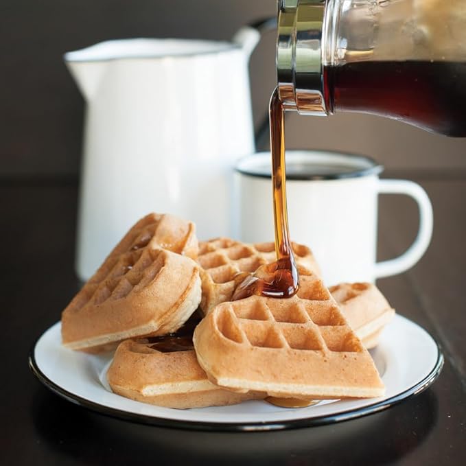 Nordic Ware 01705 Sweetheart Waffler, Cast-Aluminium Pan, Heart Shaped, Mini Waffle Maker, Black Five 3.5 inch cavities