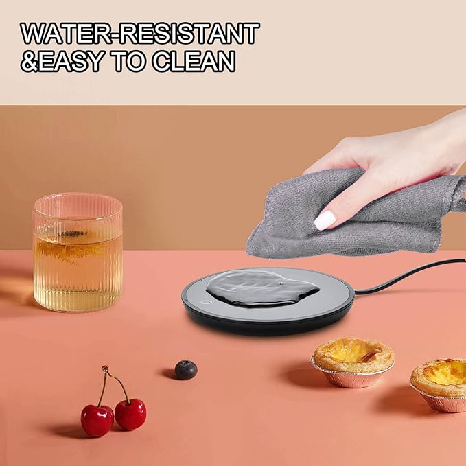 Coffee Mug Warmer, Smart Coffee Warmer Candle Warmer with Auto Shut Off for Office Desk, Cup Warmer with 2 Temperature, Electric Beverage Drink Warmer for Heating Coffee, Milk, Tea and Hot Chocolate