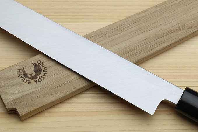 Yoshihiro Shiroko High Carbon Steel Kasumi Yanagi Magnolia Handle Sushi Sashimi Chef Knife (10.5'' (270mm))